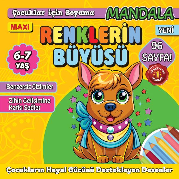 Maxi Renklerin Büyüsü- Çocuklar İçin Boyama 14
